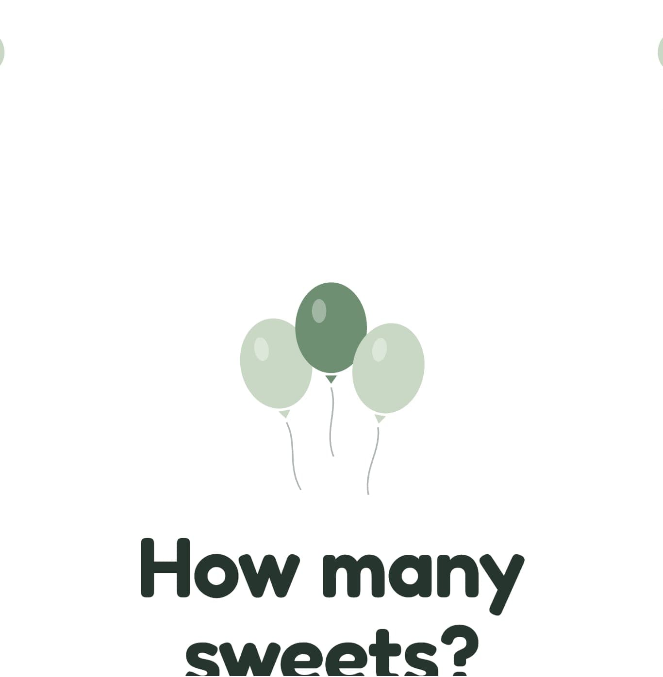 Free printable guess how many? baby shower game
